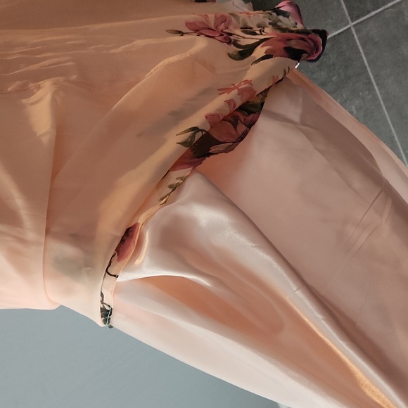 Floral One-Shoulder Gown - Picture 12 of 12